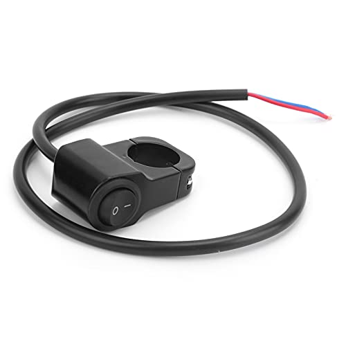 Handlebar Switch, 7/8in Handlebar Switch Headlight Fog Light On Off Knop Waterdicht voor 12V Motorfiets ATV Elektrische fietsen 5