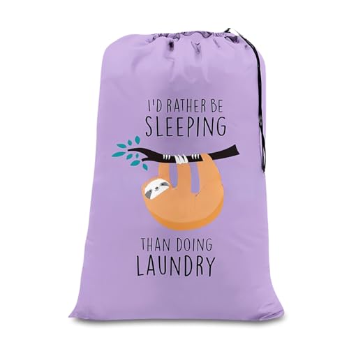 Extra grote waszak, 61x91cm Opvouwbare opslagzak, vuile wastassen, koordsluiting, duurzame traanstop, comfortabel, voor reizen/badkamer/slaapkamer/slaapzaal/slaapzaal-Purple