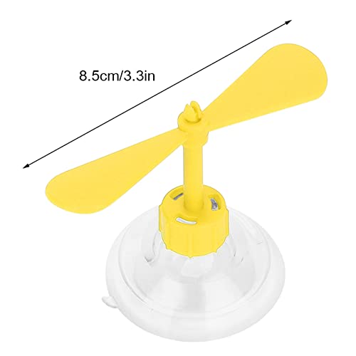 Bike Helm Propeller, Decoratieve Helm Zuigbeker Rubber en Plastic Motorhelm Propeller Rubber & Plastic(Geel)