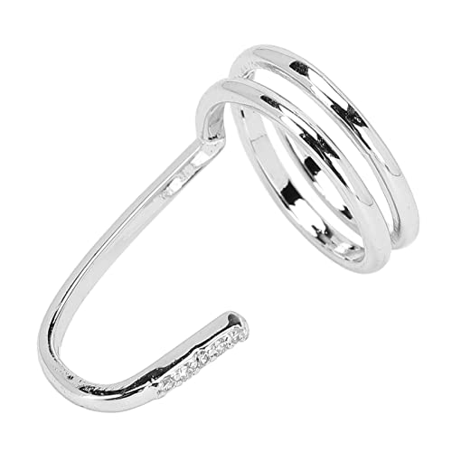 Nail Art Finger Nail Rings, Decoratieve Nail Ring Fashion Fingertip sieraden Nail Art String Dames dragen Nail Accessoires, vrouwen vingernagel Ring, Galvanized Copper(3050 Platinum)