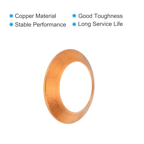 Flare Pakking, 10Pcs Fit voor 5/8" Tube Maat 45 graden koper Flared Pipe Fittings voor Airconditioning Koeling Accessoires 4