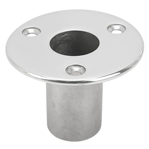 Boot Hand Rail Fitting, 25mm/0.98in 90° Countersunk Deck Tube Holder Rail leuning bevestigingsbasis, Roestvrij stalen leuning Tube Base voor Yacht Marine