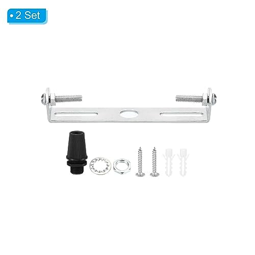 90mm Plafondlamp set, 2 Sets Fixture, Montage Bracket Steel Plate voor thuis en op kantoor, ophanging, Wandlamp, met schroef, Wasmachine 3