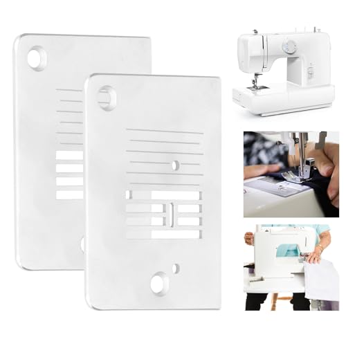 2Stuks Naaimachine Naaldplaat, Naaimachine Naald Throat Plate Past voor Zanger 1408/2250 Naaimachine