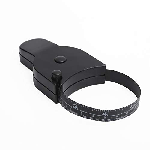 150cm/60in Lichaam Tape Maatregel Zacht Intrekbaar Tape Measure Head Hips Benen Waist Meethulpmiddel voor mannen en vrouwen Fitness en gewichtsverlies (zwart)