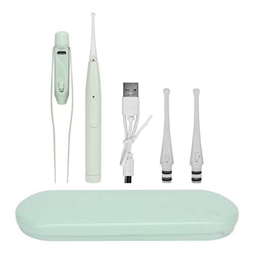 Kinderoor Wax Verwijdering Kit, Baby oorreiniger Kit met LED-verlichting, Inclusief verlichte lepel handvat, Lepel, Tweezer, USB-kabel en opslagbox voor thuis