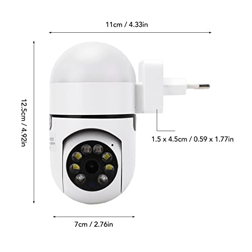 Draadloze Camera 2MP LED beveiligingscamera met Nachtzicht 360° voor Home EU-plug