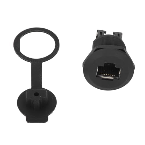 EP RJ45 Ethernet LAN Pass by Connector 1.5-30VAC 0,5-3A Paneelmontage koppeling voor de industrie met messing dirigent vlamvertrager PA66 behuizing IP67 waterdicht 3