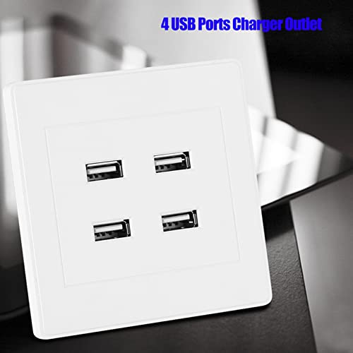 4 USB-poorten DC 5V thuis en kantoor elektrische muur gemonteerd Power Outlet Charger output(110~250V) 4
