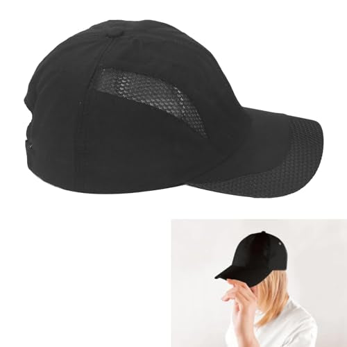 Anti-stralingskap met aanpassingsgesp, volledig zilvervezellijn EMF stralingsbeschermingskap, voor mobiele telefoons Computers signaaltorens, zwart 5