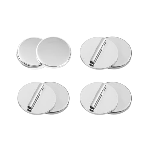 4 Paar Mini Magnetisch Pin Brooch Converters, Magnetische sluitingen voor kleding Metalen Pin ruggen Bijna onzichtbare Pin Converter voor Hijab Sjaals Dunne stof