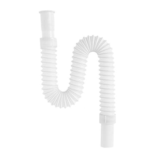 1 Piece Flexibele afvoerslang, Strekbare gootslang, uitschuifbare 380mm tot 720mm, flexibele buisaansluiting voor keuken en badkamer afvoer