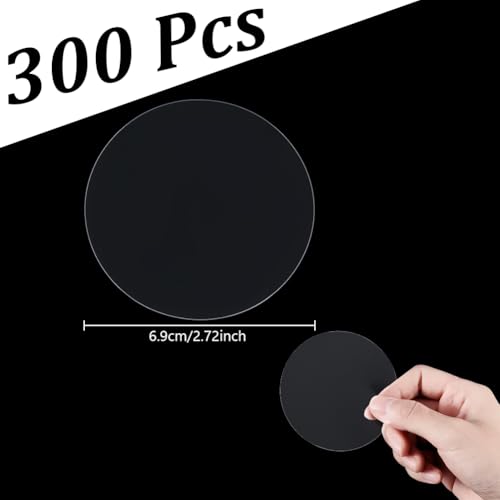 300 st Transparante Beschermende Film voor Badges, 69mm Ronde Badge, Beschermende Film voor Badge, Machine Clip Pin Button Onderdelen DIY Button Brooches Productie Accessoires
