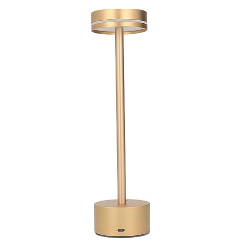 Draadloze Tafellamp 1800MAh Batterij Bediende 3 Kleuren Dimbare Oplaadbare LED Bureaulamp met Touch Control voor Home Bedroom Office Restaurant (Gold) 5
