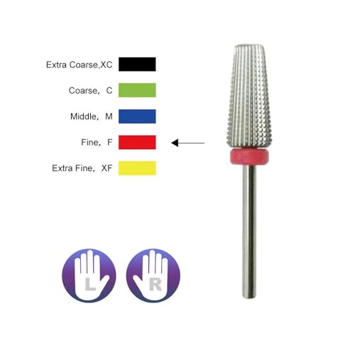 5 in 1 Professionele Carbide Nagel Boor Bit Verwijdering Acryl Gels Nagel Resterend Polijsten Uneven Nagel Oppervlakte 3/32" Shank Two Way Turning Cuticle Manicure Pedicure Home Salon Gereedschappen 5