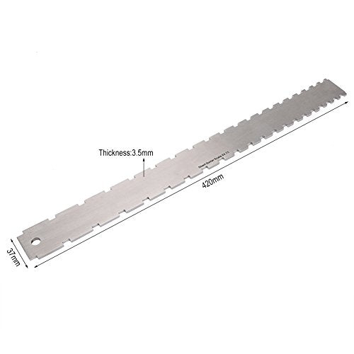 Gitaar Neck Leveling Tool - Gemarkeerde rechte rand voor het controleren van de rechtheid van Fretboard en Frets met roestvrij staal