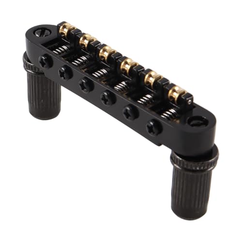 1 set zinklegering gitaarzadels, koperen balbrug voor LP SG elektrische gitaar (zwart)