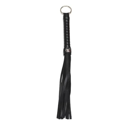 Kleine zwarte whip 2 stuks rijden Whip met penseel non-slip handgreep voor buiten rijden training wedstrijd prestaties whip