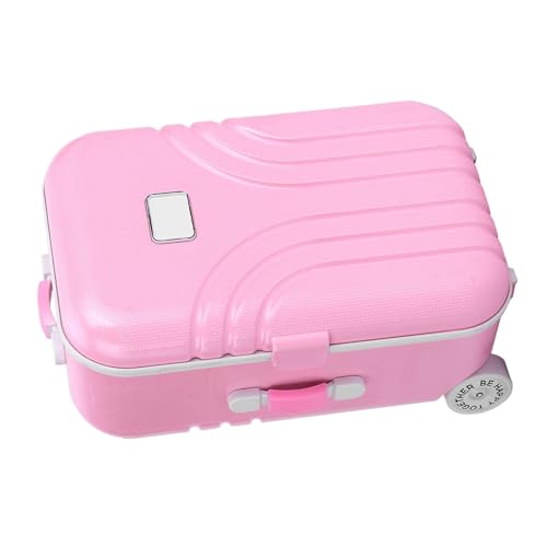 Crazy Shopping Suitcase voor kinderen leuke Plastic Rolling Suitcase Mini Bagage Box(Roze), roze 4