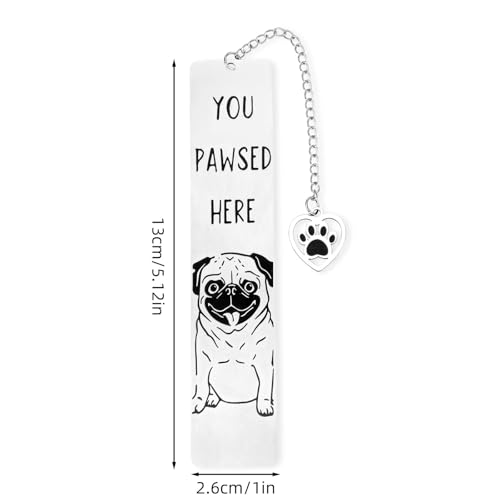 Grappige hond bladwijzer voor vrouwen, You Pootte Here Metal Boek Marker leuke cadeau voor eigenaren Mannen Vrouwen Boek Fans (Stijl 4)