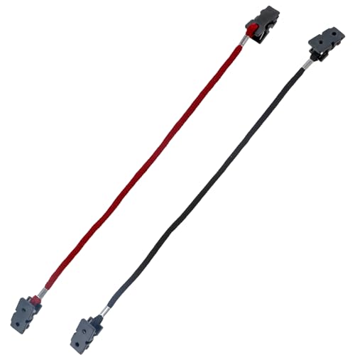 2 stuks Hat Windy Clips, 30cm Cap Holder Clip Clothes Keeper, Fishing Hat Wind Lanyard Cord, Hat Strap Clips voor boot varen Klimmen Hunting Wandelen Zeilen Golfen, Zwart en Rood