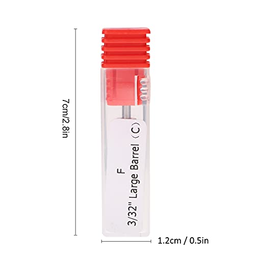 Keramische Nagel Malen Tips, Keramische Malensnijder met Display Base, Nagelsnijder voor Manicure en Pedicure (Rode) (Horn Head F) 3