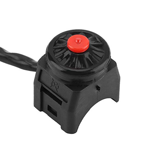 boeton klaxon 12V Motorfiets + Motorfiets handgreep Switch Knob, Universele 7/8 Inch 22mm Motorfiets handgreep Horn Switch Kill Switch voor motor MTB Veiligheidsfiets vervangingsaccessoires 3