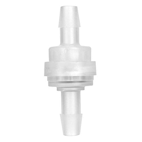 5PCs Controleer klep 6mm, Plastic Check Valve, Controleklep voor waterbehandeling, doorschijnend, 0~120°C/120~248°F