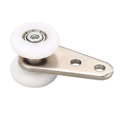 10PCS Bearing Trolley Construction, 49mm L, Gladde schuifdeur Pulley, Schuif roller, Nylon Beam Trolleys Wiel voor schuifdeur raamkast 5