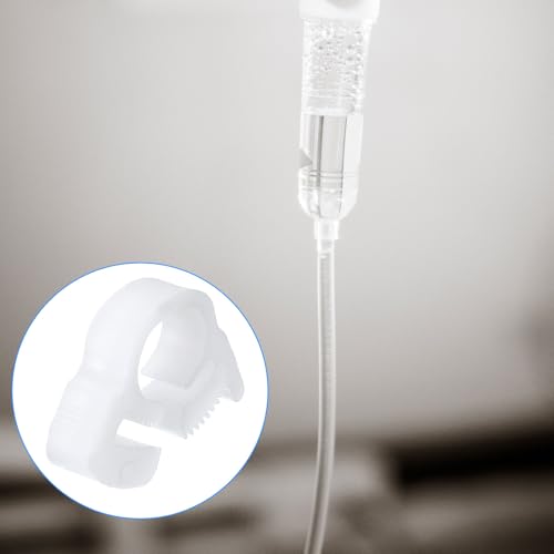 3 stuks kunststof slangklemmen, 3 inch zwaar Duty Quick Dubbele snap handgreep Ratchet verstelbare klem voor slangstroom, wit 5