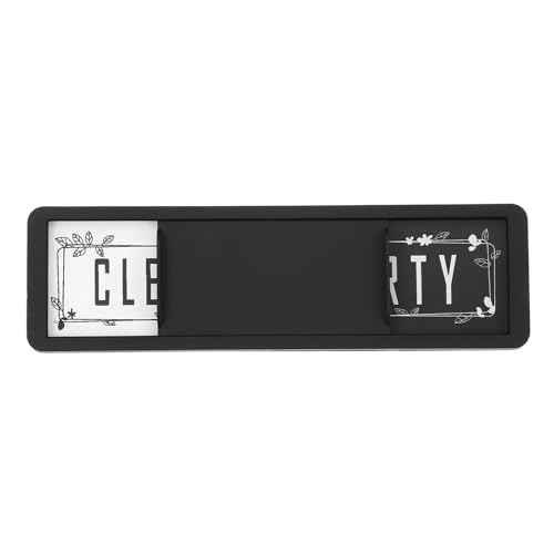 Vaatwasmachine Magneet Clean Dirty Sign, 7x2 inch Clean & Dirty Vaatwasser Indicator Slider zwart acryl Magneetteken Eenvoudig te lezen Keuken Accessoire, zwart-wit