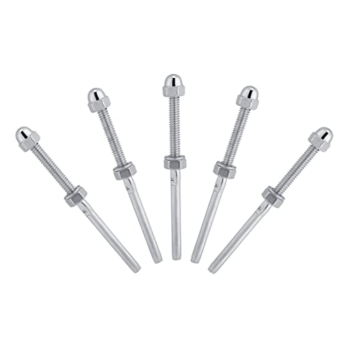 Threaded Stud 10 Pack Roestvrij stalen spanningseinden voor 1/8" Kabelbalksysteem