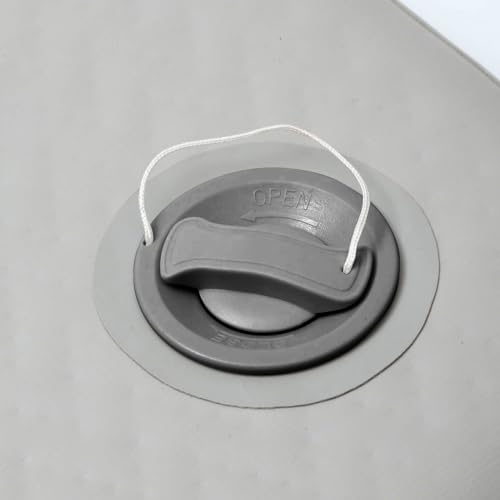 Zee 2 st. Boot Kayak Air Valve Plug Opblaasbare boot Valve Cover Stofdichte Spiraal Air Plugs Vervanging voor Rubber boot Raft Kayak Pool (Grijs) 5