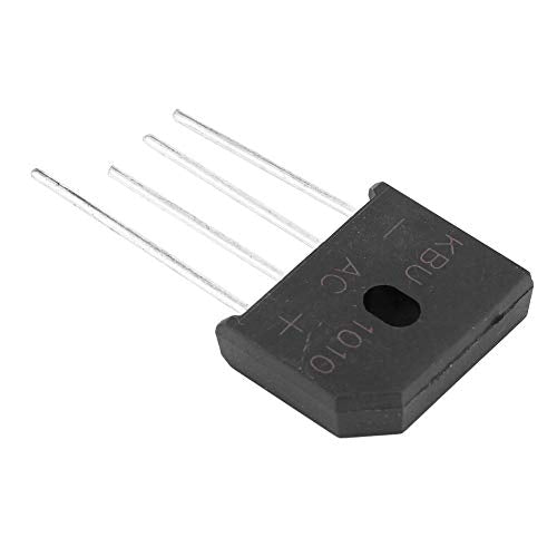 KBU1010 Raddrizzatore a diodi a ponte 10A 1000V a 4 pin per interruttore di regolazione dell'alimentazione (10st), Black