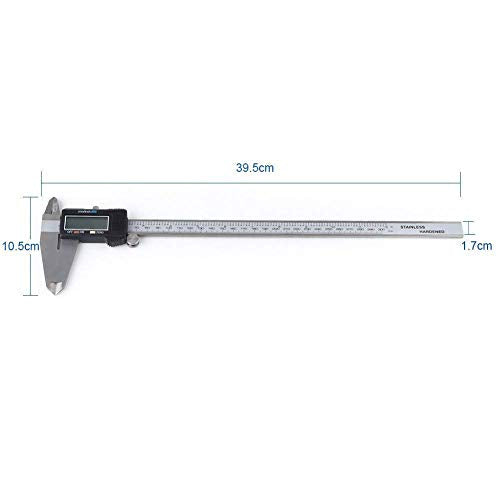 Quality Electronic Digital Vernier Caliper Inch/Fractions/Millimeter Conversion 0-12 Inch/300mm Roestvrij stalen body met Extra Large LCD scherm Auto Off Aanbevolen meetgereedschappen