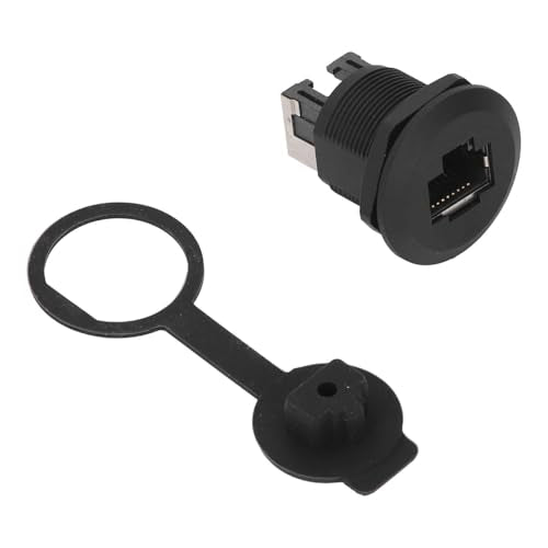 EP RJ45 Ethernet LAN Pass by Connector 1.5-30VAC 0,5-3A Paneelmontage koppeling voor de industrie met messing dirigent vlamvertrager PA66 behuizing IP67 waterdicht