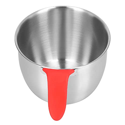 Mixing Bowl met handvat Roestvrij Egg Beater, Mixing Bowl Steel Egg Beater Non-Slip Deepen Splash Proof Egg Beater voor het serveren van salades (3600ML)