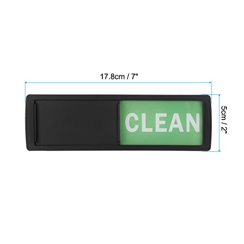 Vuile Schoon Vaatwasser Magneet, Vaatwasser Keuken Organisatie Eenvoudig te Schuif Schoon of Dirt Sign Magneet, Zwart (roodgroen)