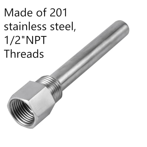 Roestvrij staal Thermowell 1/2" NPT Thread voor temperatuursensoren Thermowells voor temperatuursensoren 3