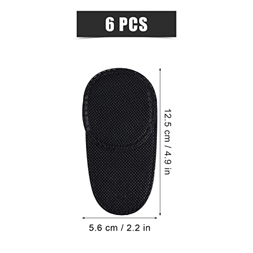 6 st Eye Patches voor glazen, Black Eye Patch Glazen Herbruikbare medische oog Patches voor volwassenen te behandelen Lazy Eye Amblyopia Strabismus voor kinderen Volwassenen (Groot)