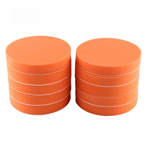 10st 6"(150mm) Inch Polijsten Pads/Buffing Sponge Was Voor Nettyer Auto Schuren Buffing Oranje