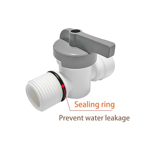 1/4" Tube Bal Valve - 1/4" Quick Connect Mounting Inline Shut Off Valve, 1 stuk 3