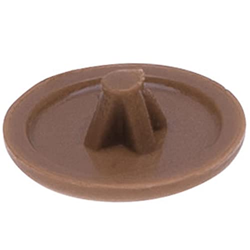 Plastic deksels voor Schroef Self Tapping Schroeven Kleur Rood hout (Set van 100 stuks) Afmetingen - 12mm