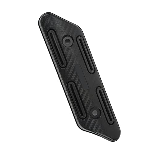 Universele Motorfiets Uitlaat Heat Shield 27 51mm Carbon Fiber Texture Heat Resistant Cover Anti-scald Bescherming voor motorfietsen (BLACK) 4