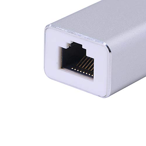 RJ45 LAN Koppeling Adapter Chirurg Thundering Protector Gigabit 1000Mbs Ethernet Extender Connector voor Cat7 Cat6 Cat5e Vrouwelijk naar Vrouwelijk (zilver) 3