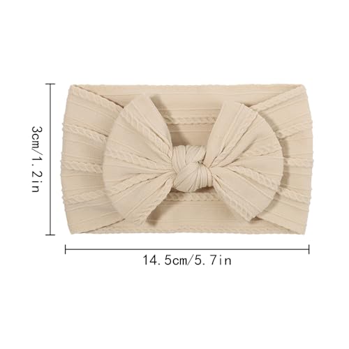 5Stuks Baby hoofdband, Soft Bow Headwear Schattig Baby Bow Turban Baby Nylon hoofdbanden instellen Baby meisje hoofdbanden voor baby pasgeboren peuters Fotografie Props Accessoires, 5