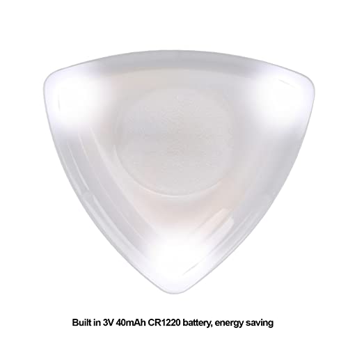 Gitaar Pick, Glowing Plectrum met hoge gevoeligheid LED Light Guitar Pick vervanging door Battery(White) Gitaar Accessoires