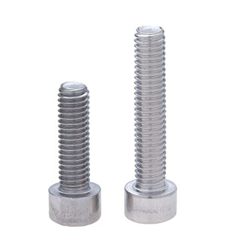 Cilinder Head Cap Schroeven M5x16 (Set van 10) A2 Roestvrij staal Hexagon Socket Allen Key Hex Schroef Bolts Thread bevestigingsmiddelen Cilindrische Heavy Duty Certified Standard DIN912 (5mm x 16mm)