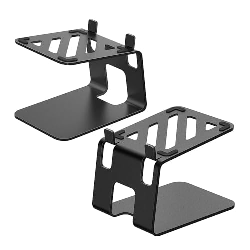 2Pcs Desktop Speaker Stands, Metal Speaker Riser Stand, Boekenkast Speaker Bureau Stand, Speaker staat stevig Duurzaam voor klein