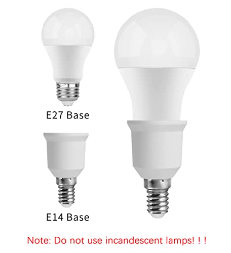 Sea 5x E14 to E27 Socket Converter, Adapter Converter, Lamp Base, Lamp Socket Adapter, Lamp Adapter voor LED Bollen en energie besparen Bollen en energie besparen Bollen 3